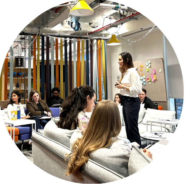Sonia leading a RESET workshop
